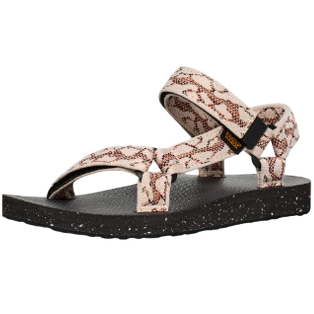 TEVA Womens Original Universal ReLoop Sandals Size 8 EU 38 Natural Black NIB